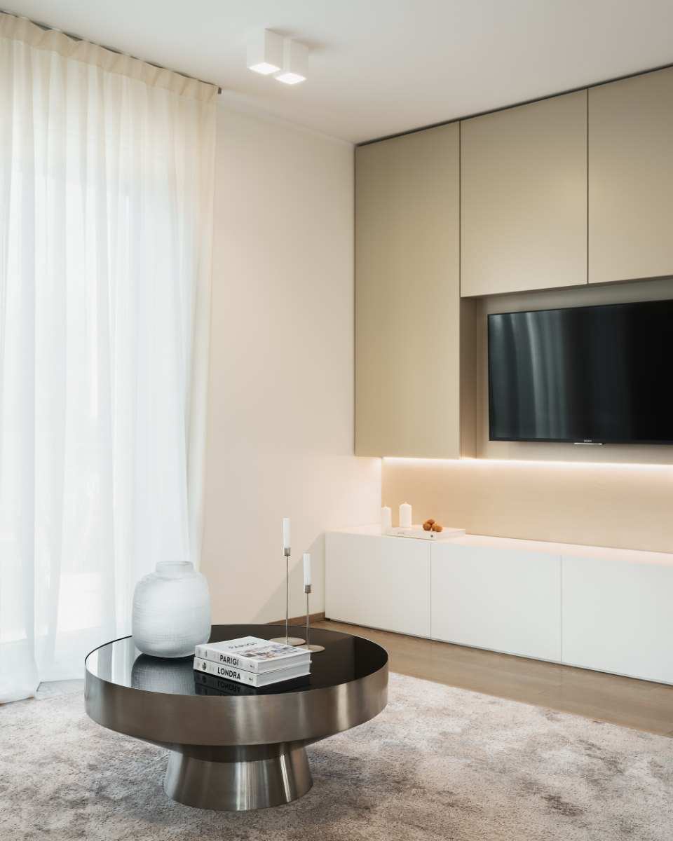 Progetto di progettazione interni in Provincia di Vicenza - zona living minimal - Ora Studio interni